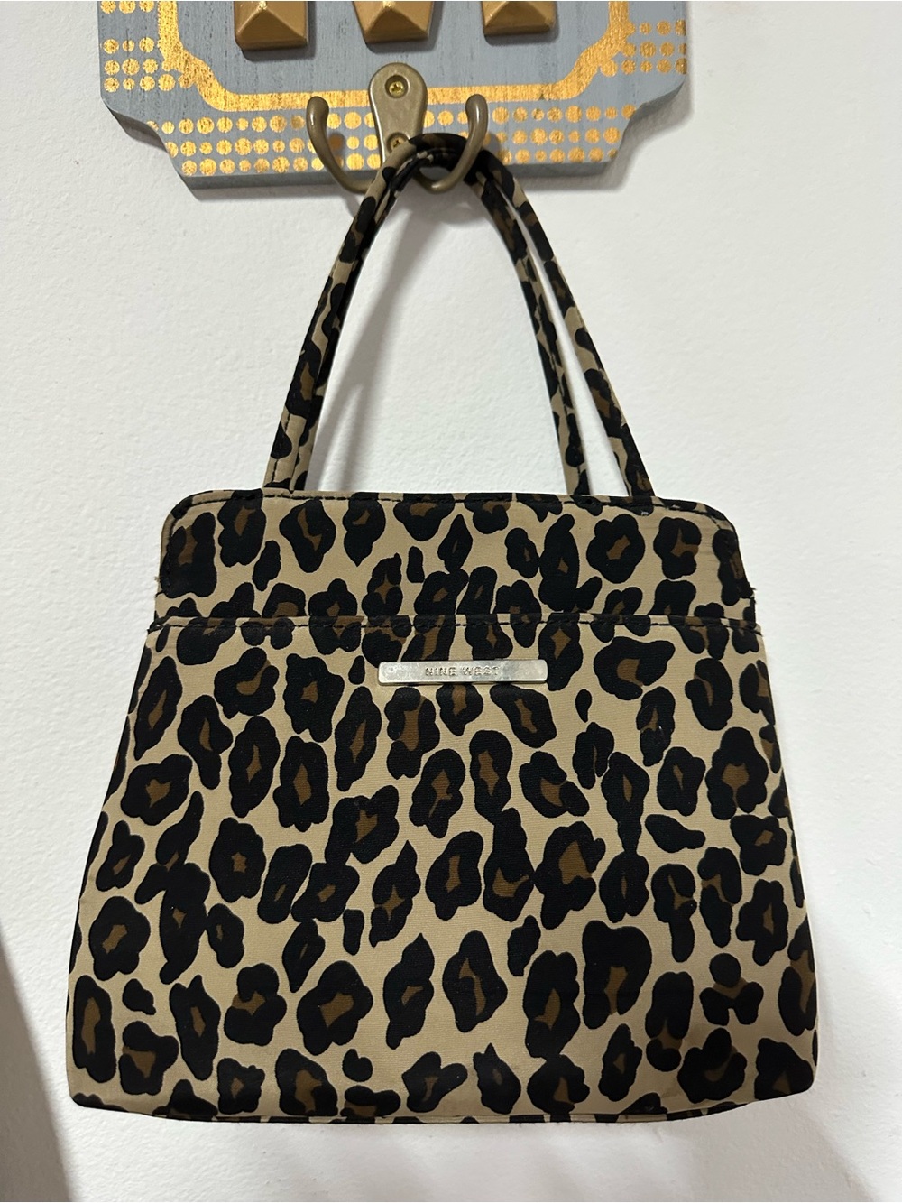 VINTAGE 90s NINE WEST MINI BAG LEOPARD CROSSBODY Y2K
